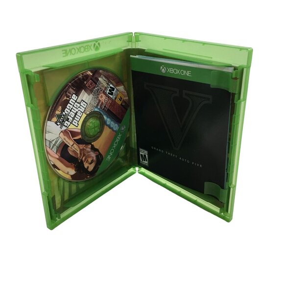 GRAND THEFT AUTO V 5 (MICROSOFT XBOX ONE, 2014) COMPLETE WITH MAP AND VIDEO GAME - Picture 3 of 4